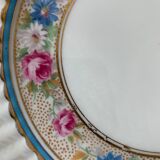 Dessert service 10 plates and a Bernardaud Limoges porcelain cake dish