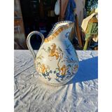 19th century Gien earthenware pitcher