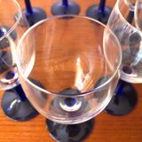 Vintage cobalt blue stemmed lenses