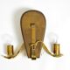 Large heavy Mid Century brass wall light from a German church