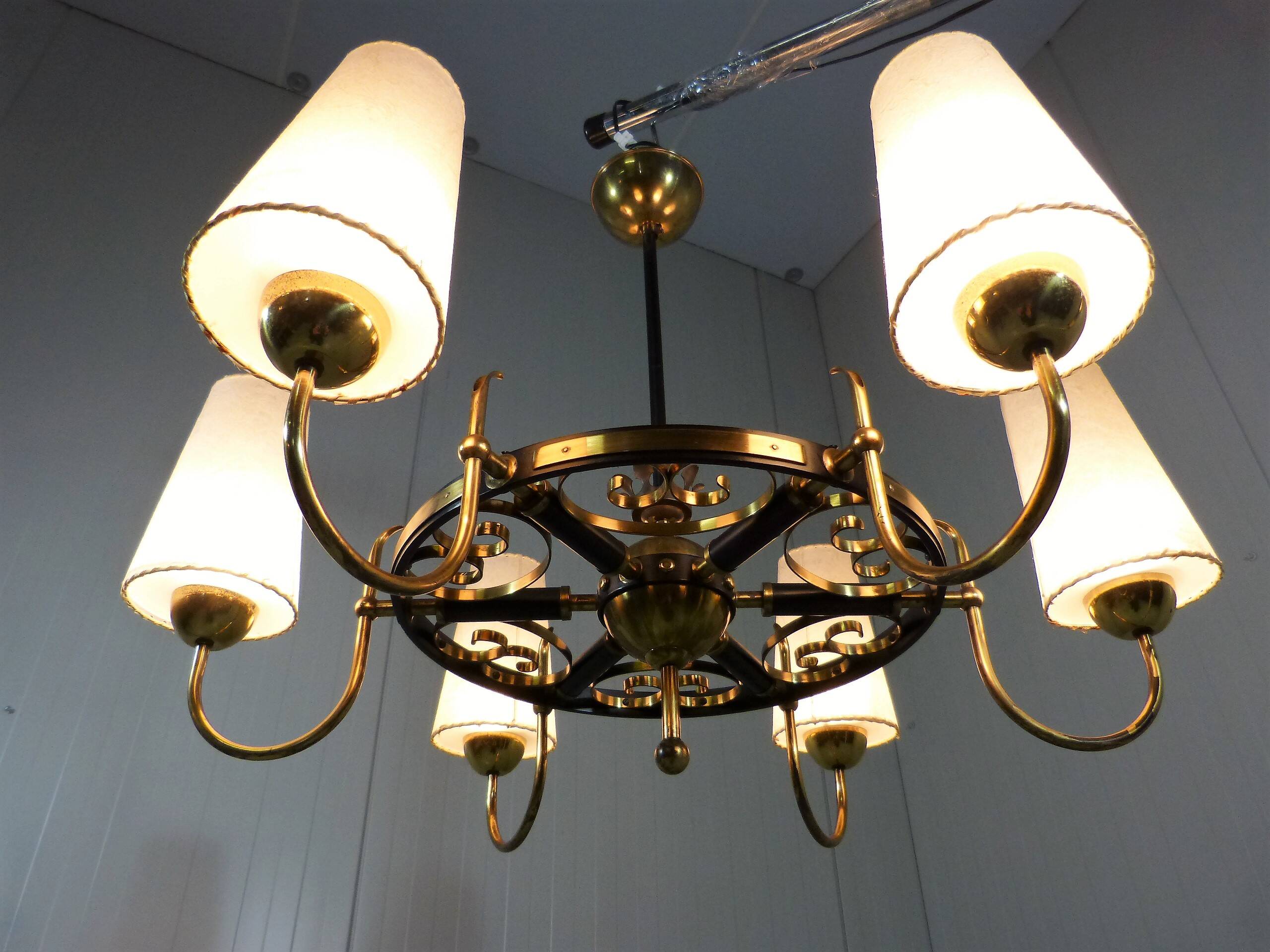 Large brass chandelier Finland 1950’s