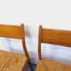 Set of 6 vintage teak Danish rope chairs Gessef Consorzio Sedie Friuli