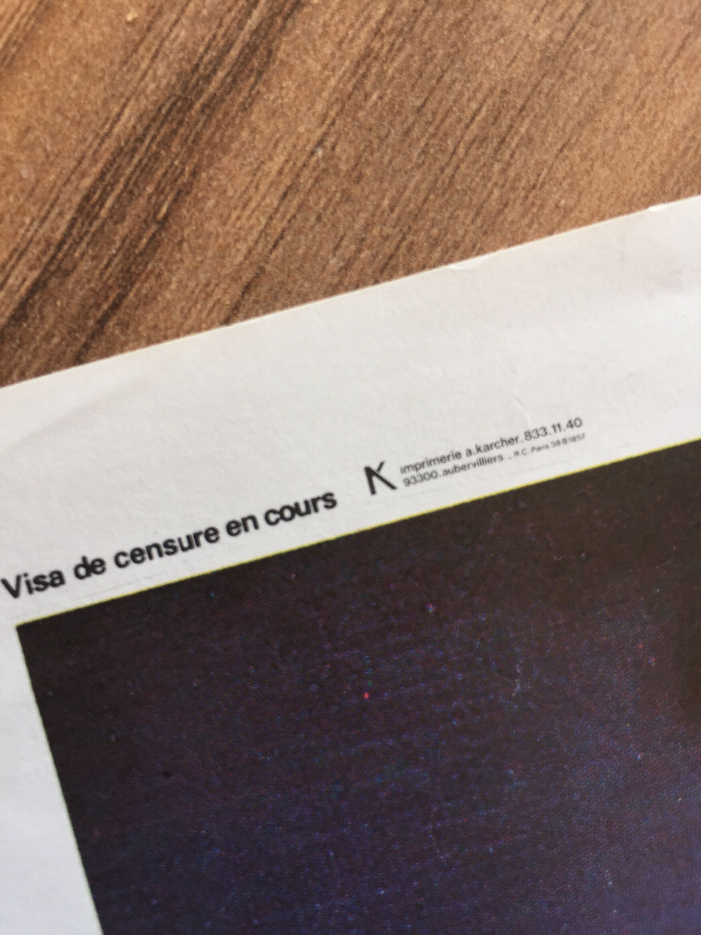 Poster of the film "The Sixth Day" with Dalida