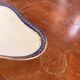 Plate, Ramekin, Salad Bowl 23cm, Limoges Porcelain, Blue and Gold, Betoule