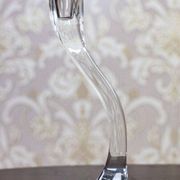 Bougeoirs en verre vintage, années 1950, ensemble de 3
