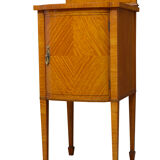 Edwardian satinwood bedside cabinet