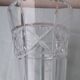 Cut crystal vase