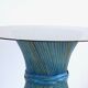 Table bamboo Mc Guire blue lazure