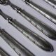 Dessert or entremets forks Mappin & Webb antique silver-plated