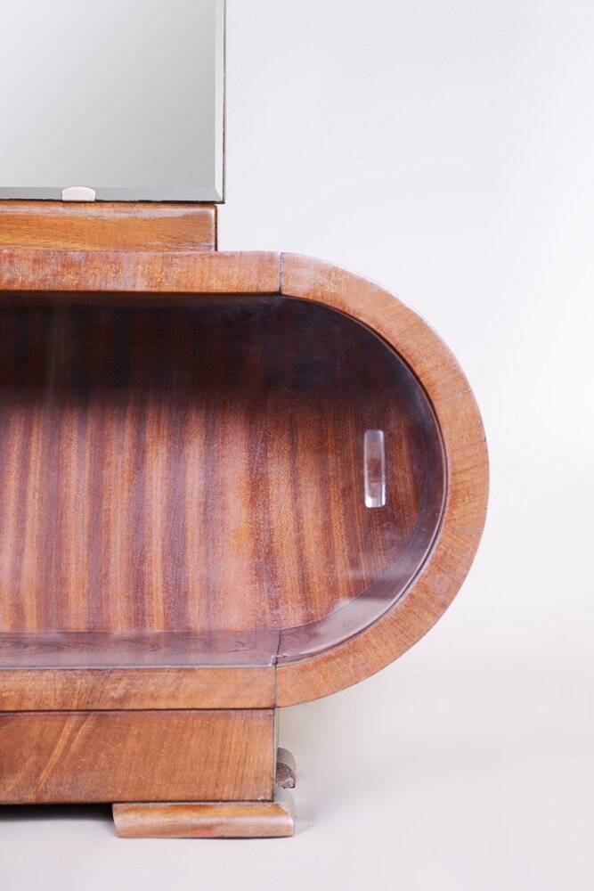 Art Deco Dressing Mirror in Walnut, Czech, 1920s