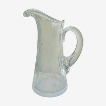 Norman cider pitcher in glass blown glass at the end of the 19th century