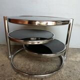 1970 design coffee table with 3 trays