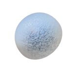 Antique wall ceiling light Clichy white glass semi-spherical