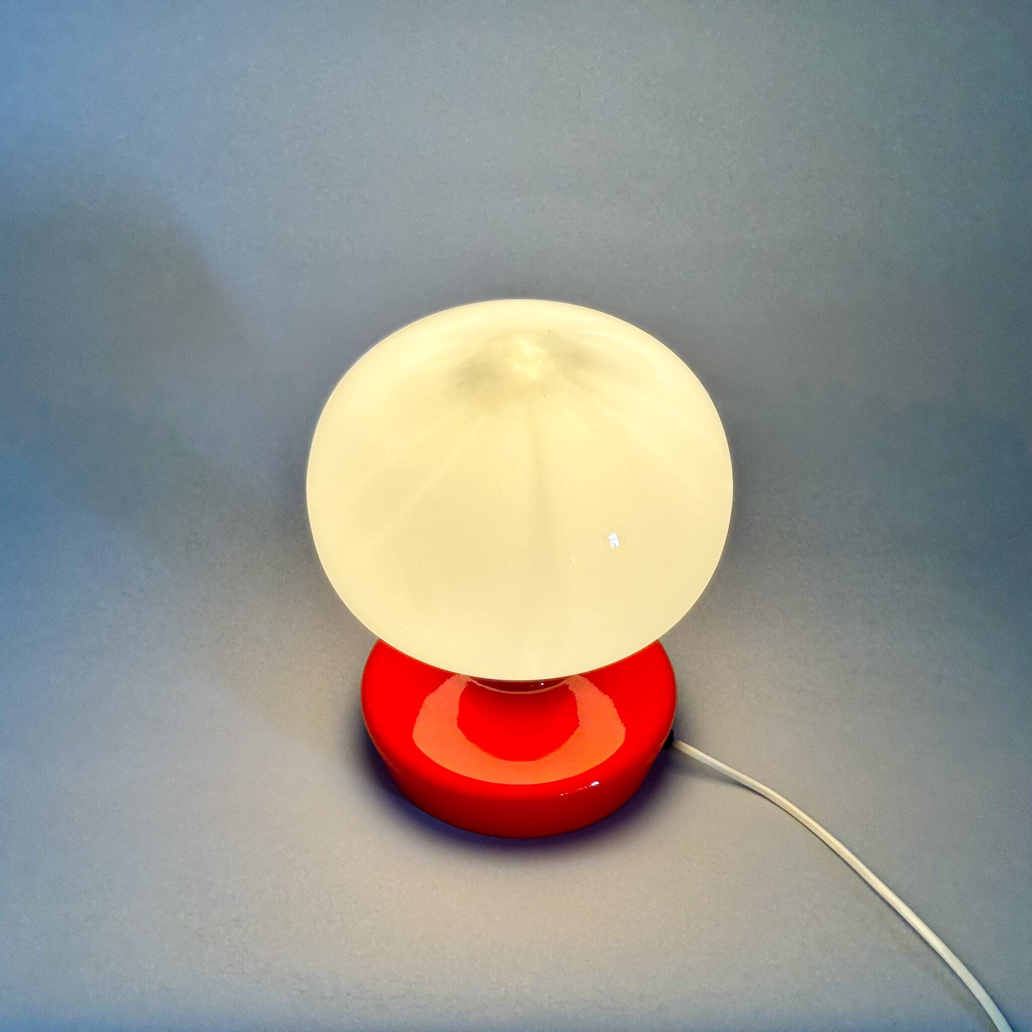 Mid Century All-Glass Table Lamp by Osvetlovaci, Czechoslovakia