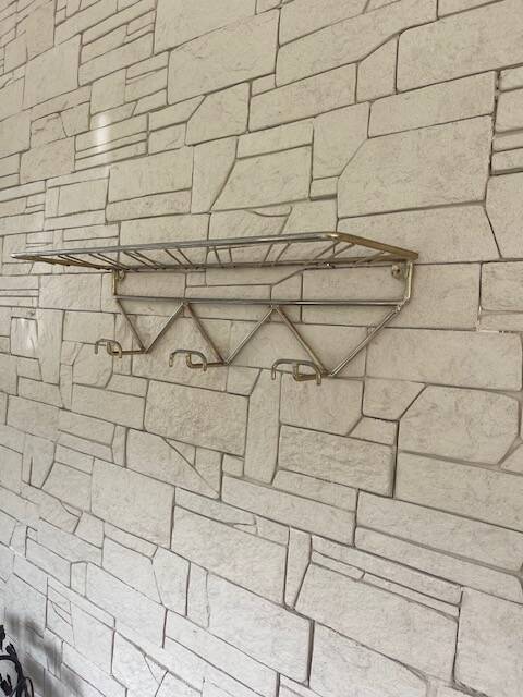 Coat Rack Hats Metal Dore Design 1950