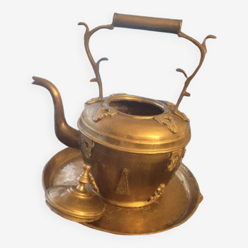 Large brass teapot