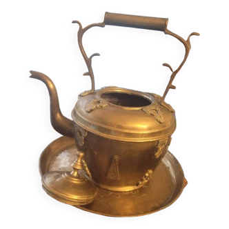 Large brass teapot