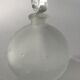 Lalique bottle in the night, frosted glass, ball shape
