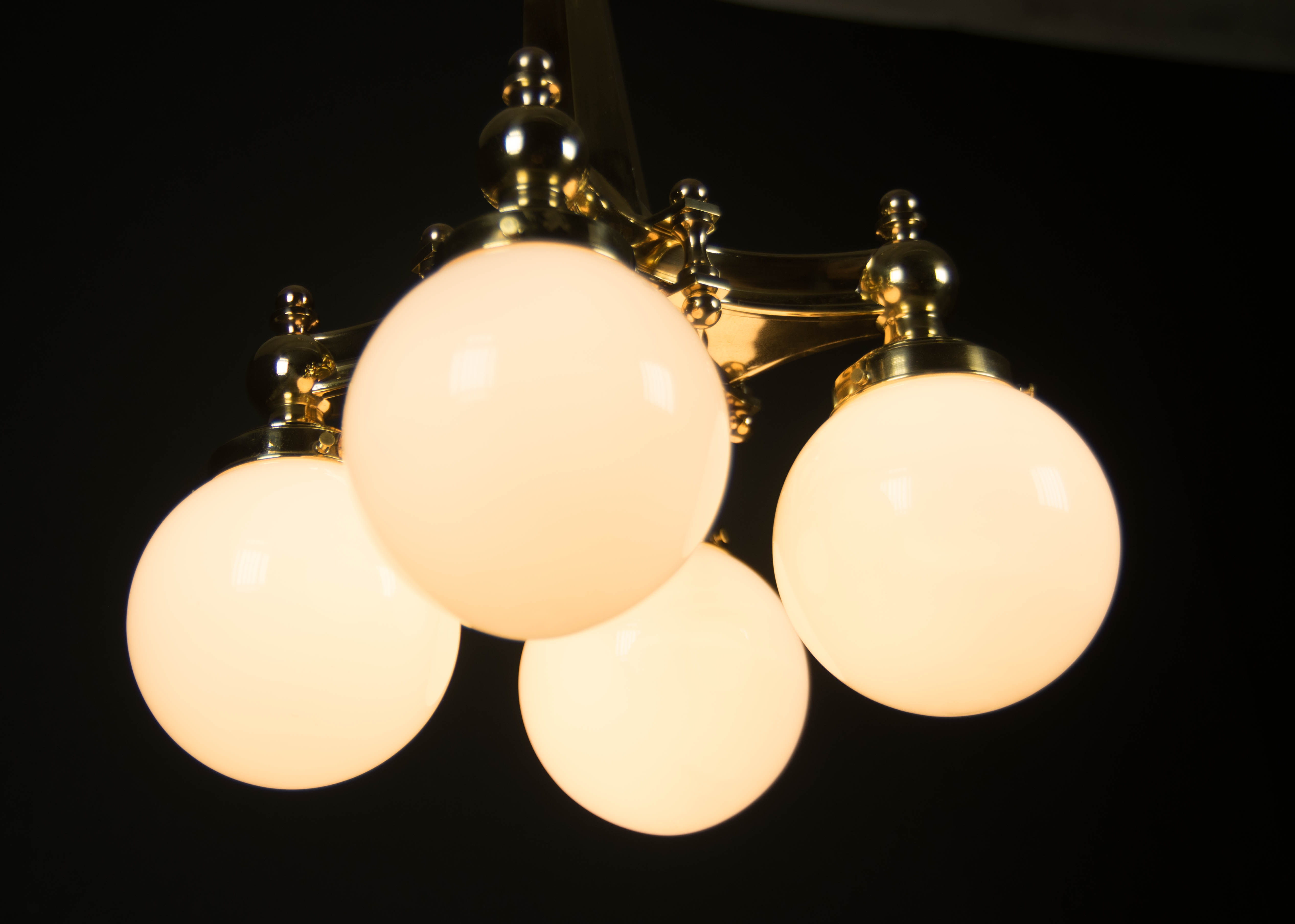 Lustre art deco laiton années 1920