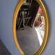 Miroir bois doré epoque 1960 ovale