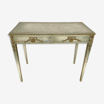 Console à 2 tiroirs dans le style de Louis XVI
