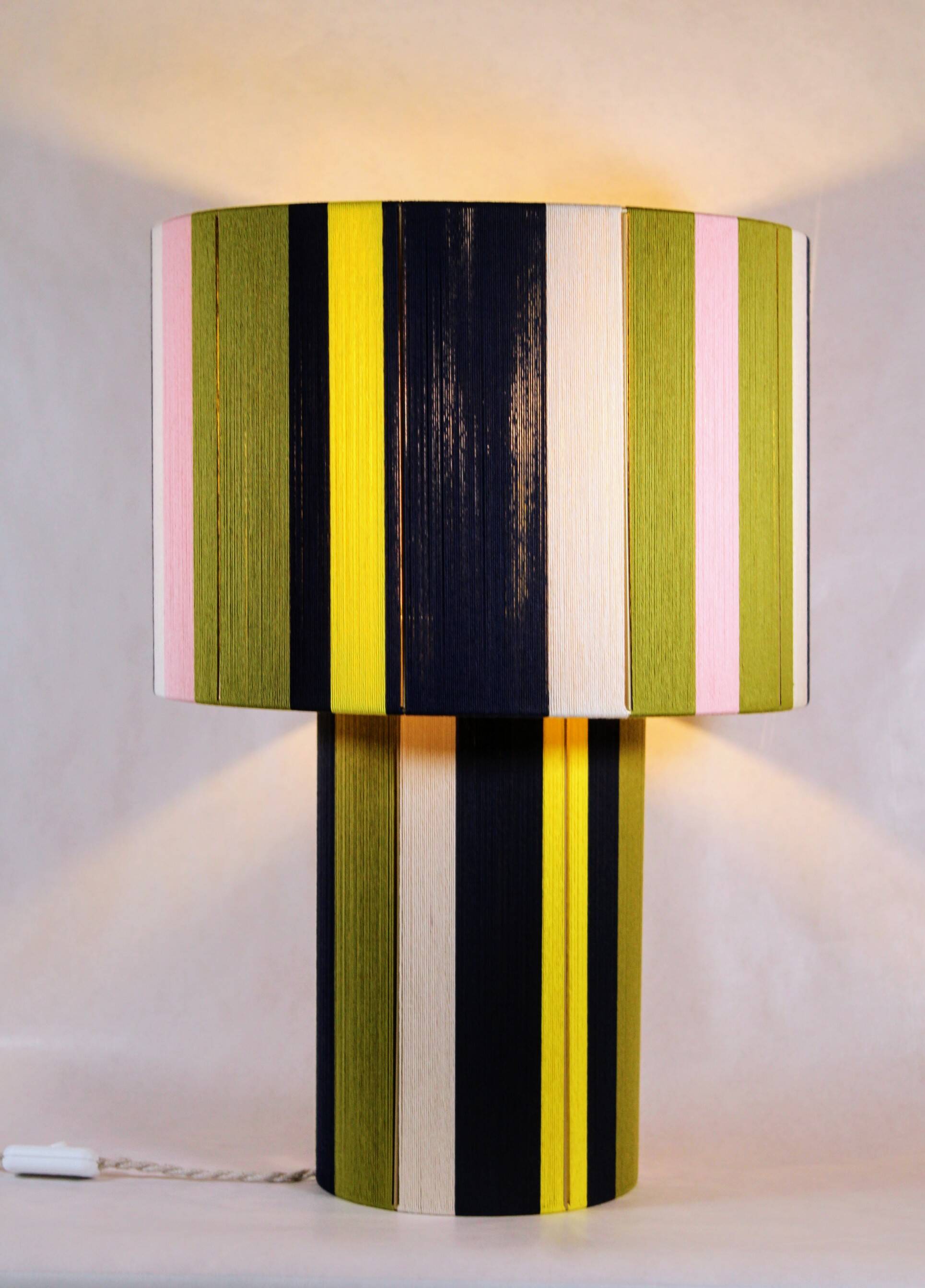 Large table lamp L'Elégante marine olive