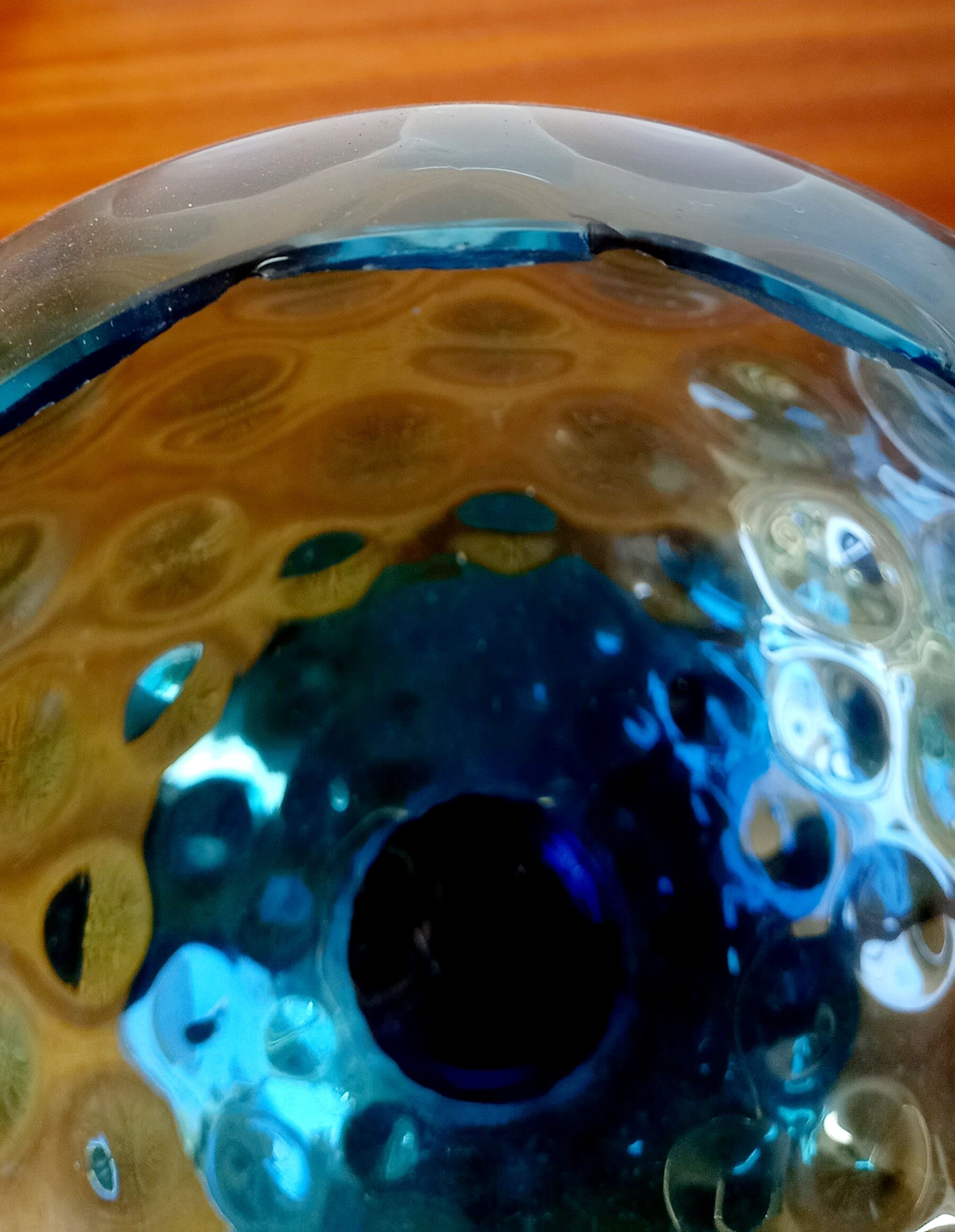 Polished glass leech jar