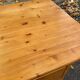 Scandinavian solid wood desk with drawer, 132cm