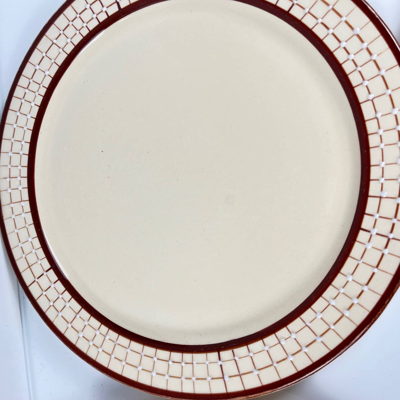 6 Longchamp dessert plates, "Colmar" model, 1950/70