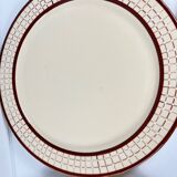 6 Longchamp dessert plates, "Colmar" model, 1950/70