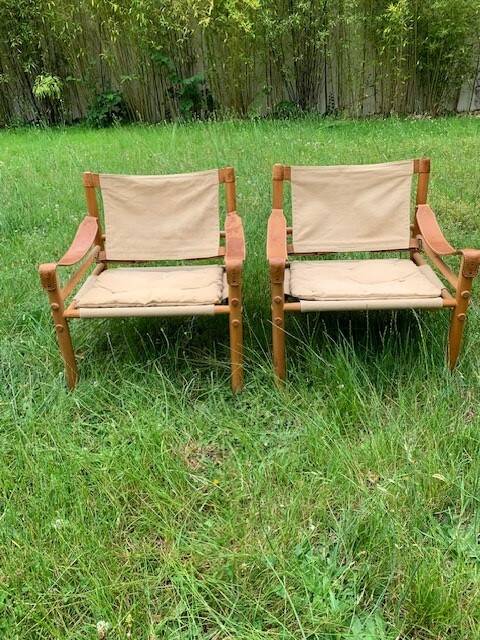 pair of Sirocco armchairs by Arne Norell - Sweden, 1960s