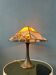 Lampe de table Art déco colorée en vitrail
