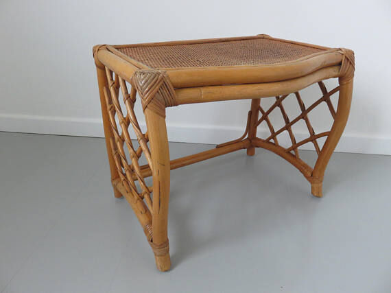 Table bedside or extra rattan Scandinavian 60 70 years