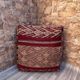 Outdoor Kilim Pouf - Moroccan Throw Pouf - Berber Ottoman Pouf - Oriental Pillow