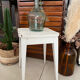Vintage white wooden stool