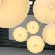 Large oval opaline glass candlestick Netherlands 1950s
