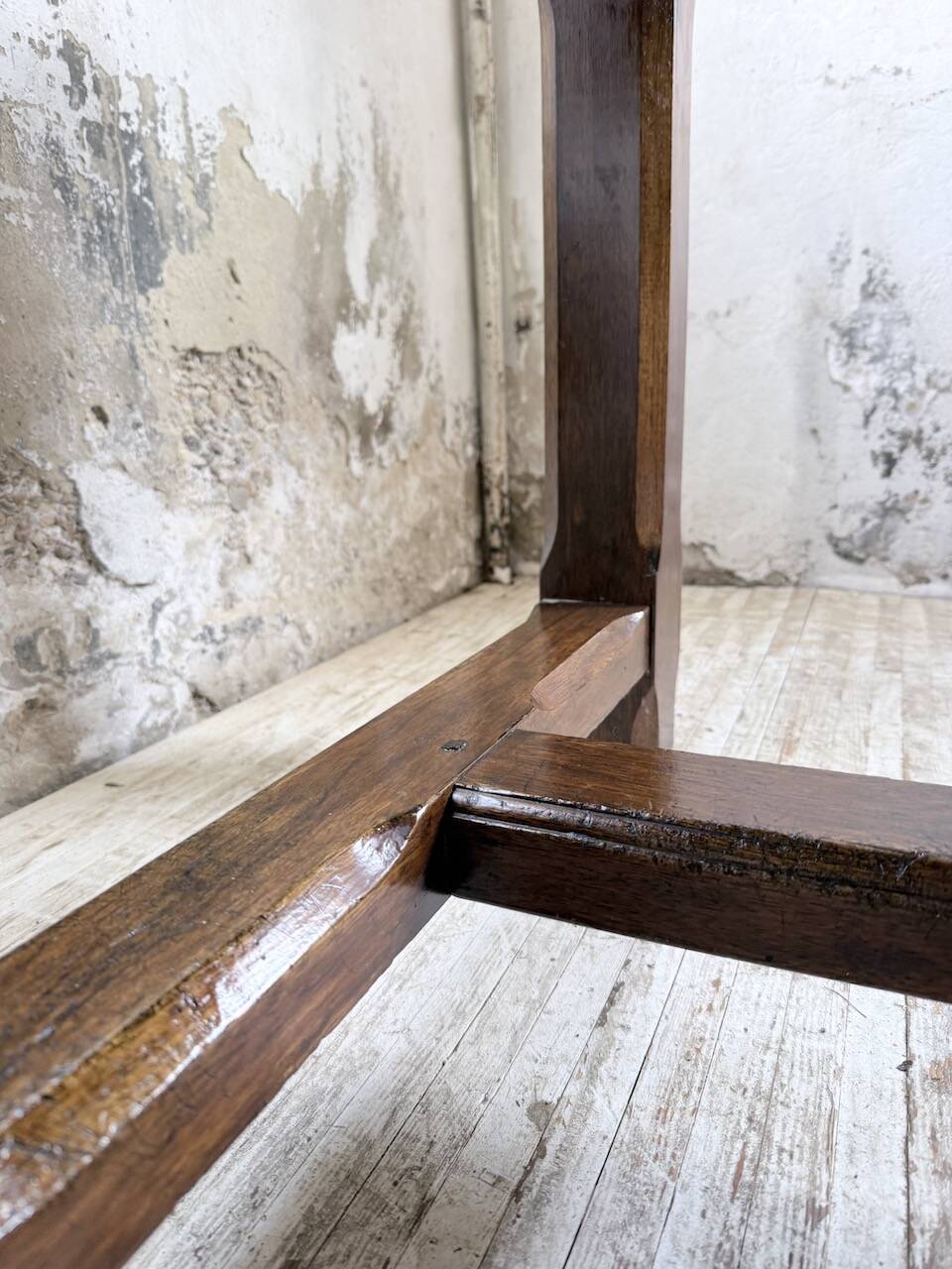 Table de ferme campagne noyer massif XL 250cm
