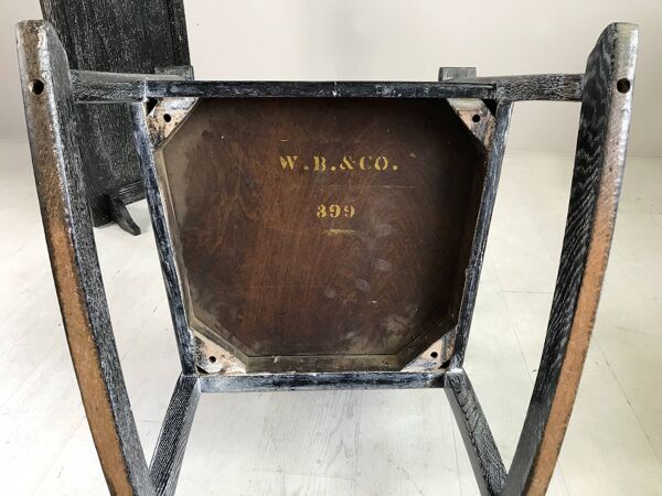 Fauteuil à bascule et confessionnal de voyage de Baker and Co, années 1930