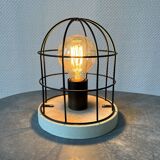 Table lamp cage marine style with filament bulb