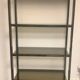 Chrome metal and opaque glass shelf 20th century