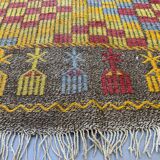 Large Vintage Turkish Kilim Rug 300x170 cm Wool Jajim Kelim