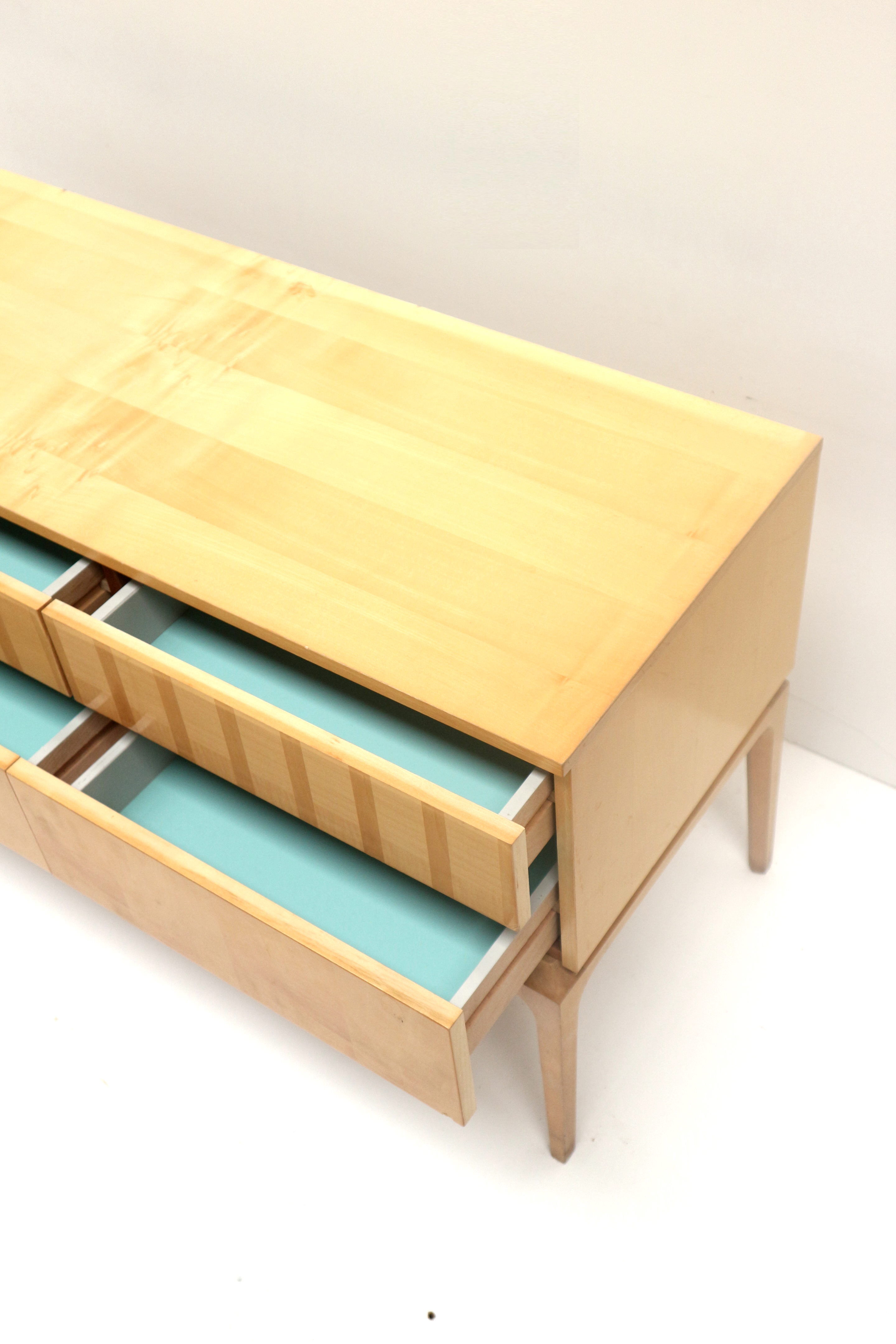 Vintage sideboard with drawers made in the 50s