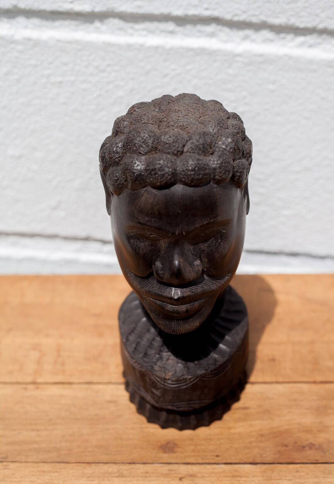 African statue, African bust, sculpture, ethnic, ebony bust, man bust, African art