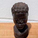 African statue, African bust, sculpture, ethnic, ebony bust, man bust, African art