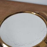 Plateau miroir doré