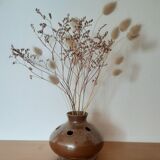 Vase pique fleurs en grès