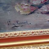 Tableau Elisa Georget 1914 hst bouquet de fleurs XIXéme XXéme