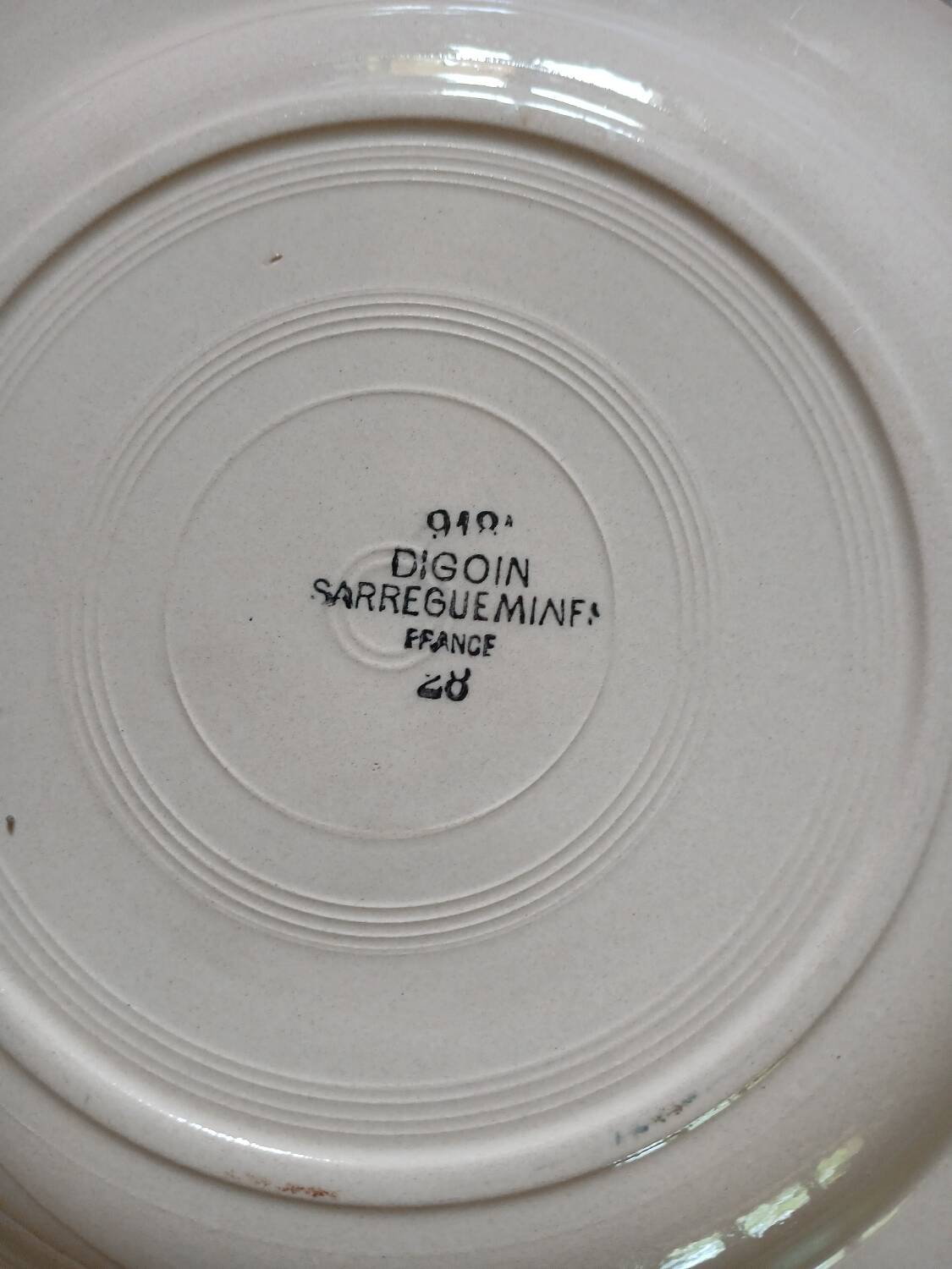 25 old Digoin and Sarreguemines plates
