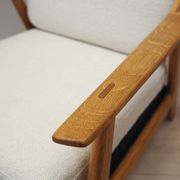 Oak armchair, Danish design, 1960s, designer: H. Brockmann Petersen, production: Randers Møbelfabrik