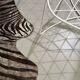 White metal bikini mesh design chair